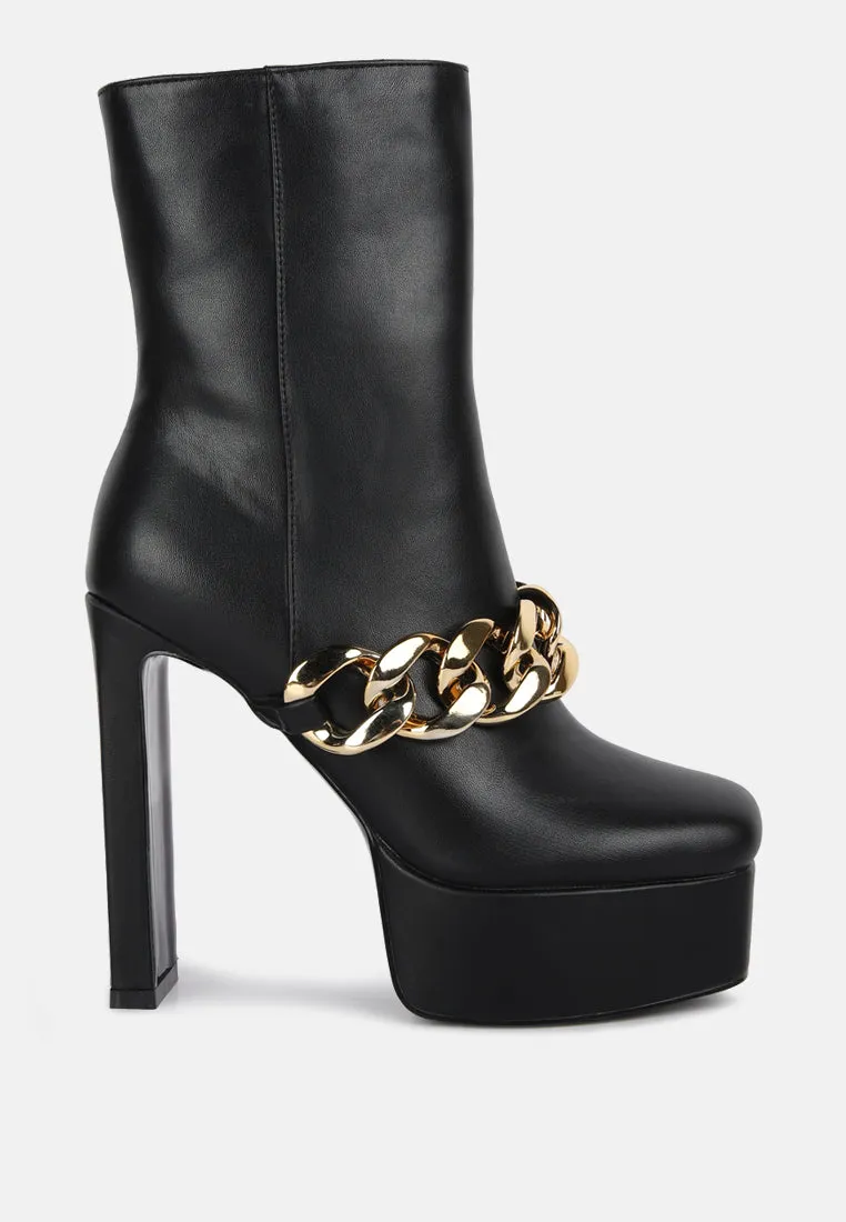 bambini high platform ankle boots