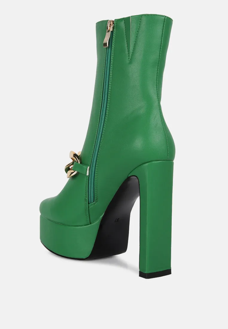 bambini high platform ankle boots