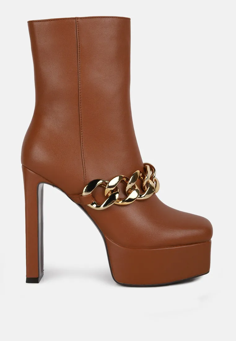 bambini high platform ankle boots