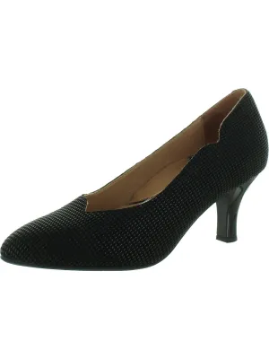 Bamelle Womens Leather Asymmetric Pumps