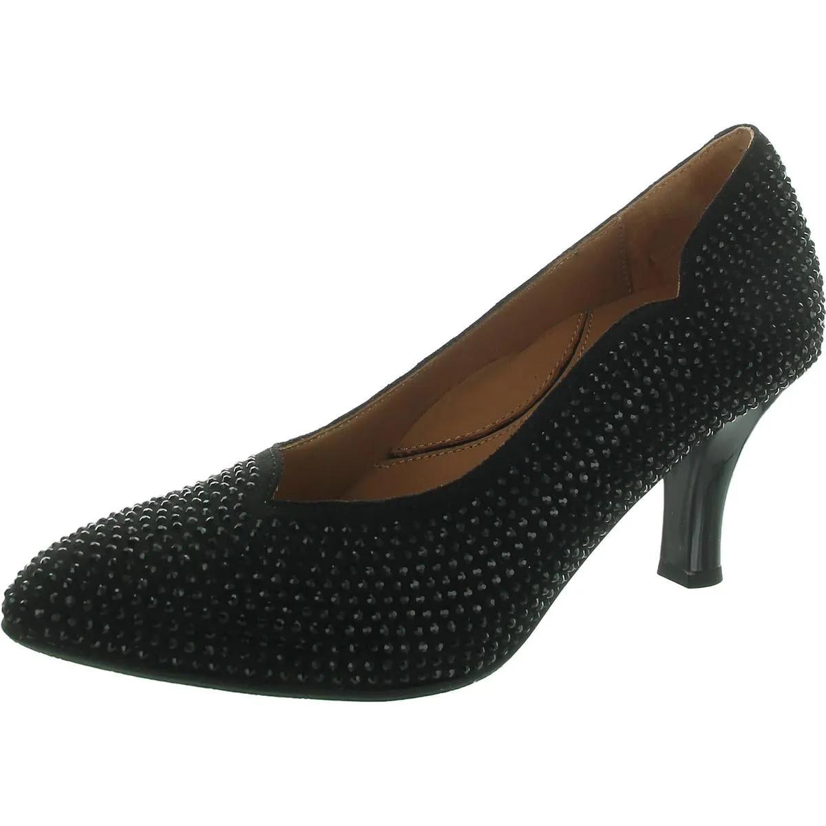 Bamelle Womens Leather Asymmetric Pumps