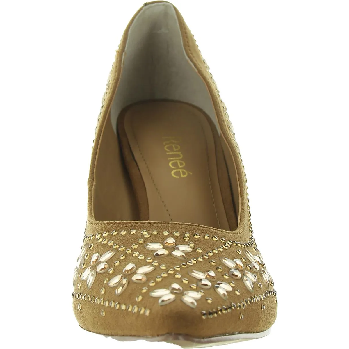 Barlow Womens Rhinestone Man Made Pumps