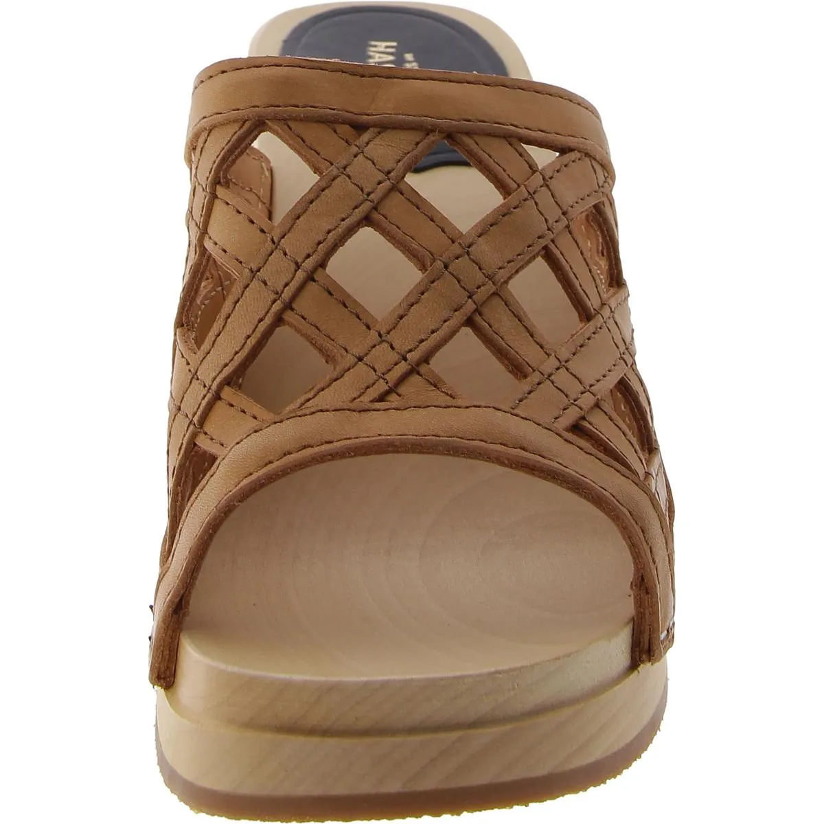 Basket Clog Womens Leather Slip-On Clogs