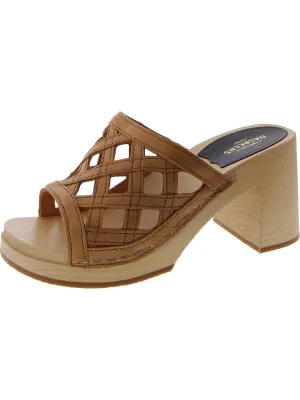 Basket Clog Womens Leather Slip-On Clogs