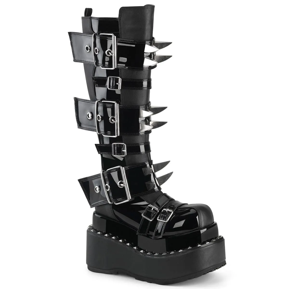 BEAR-215 Black Vegan Leather-Patent