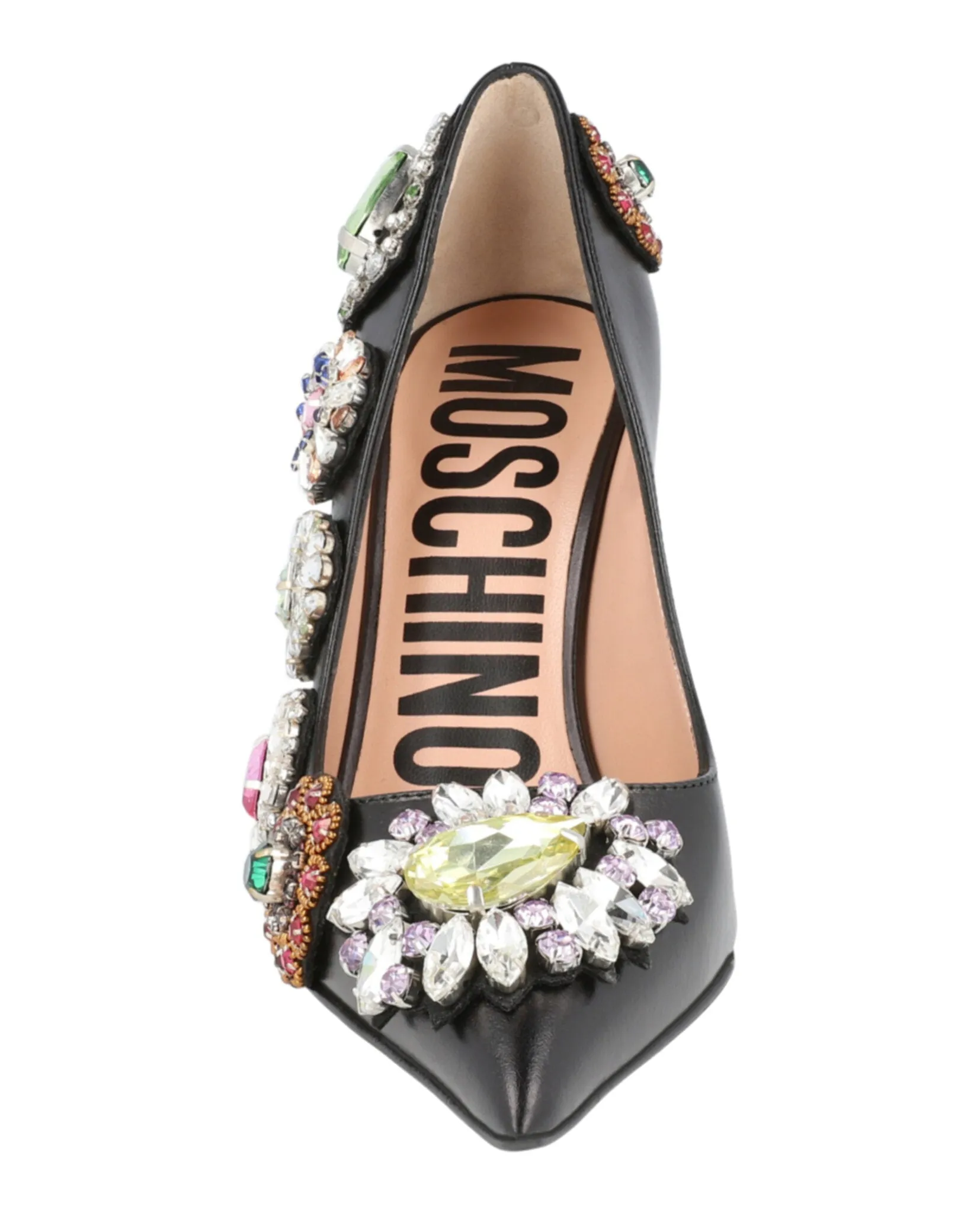 Bejeweled Scuplted-Heel Pumps