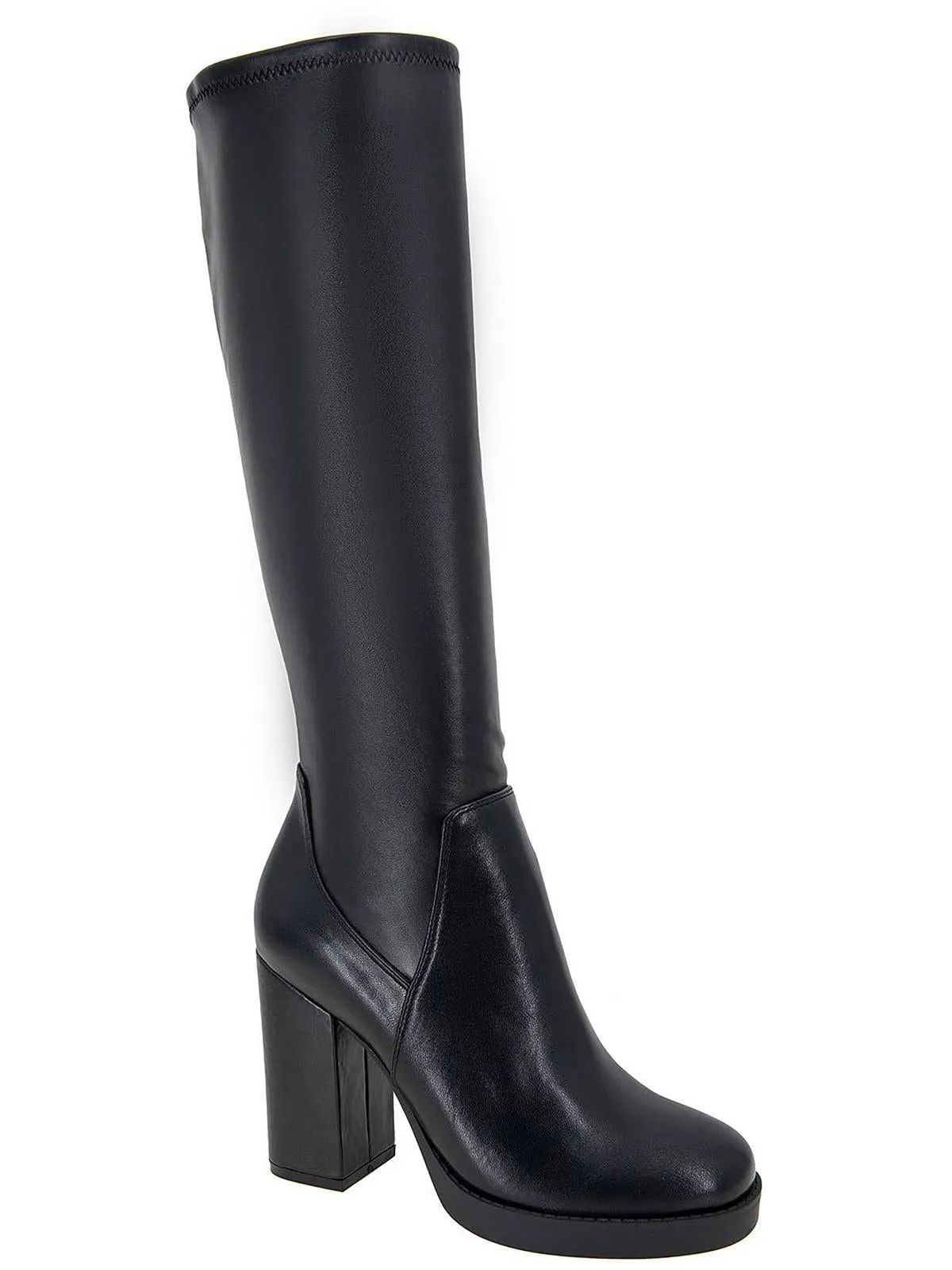 Benton Womens Faux Leather Tall Knee-High Boots