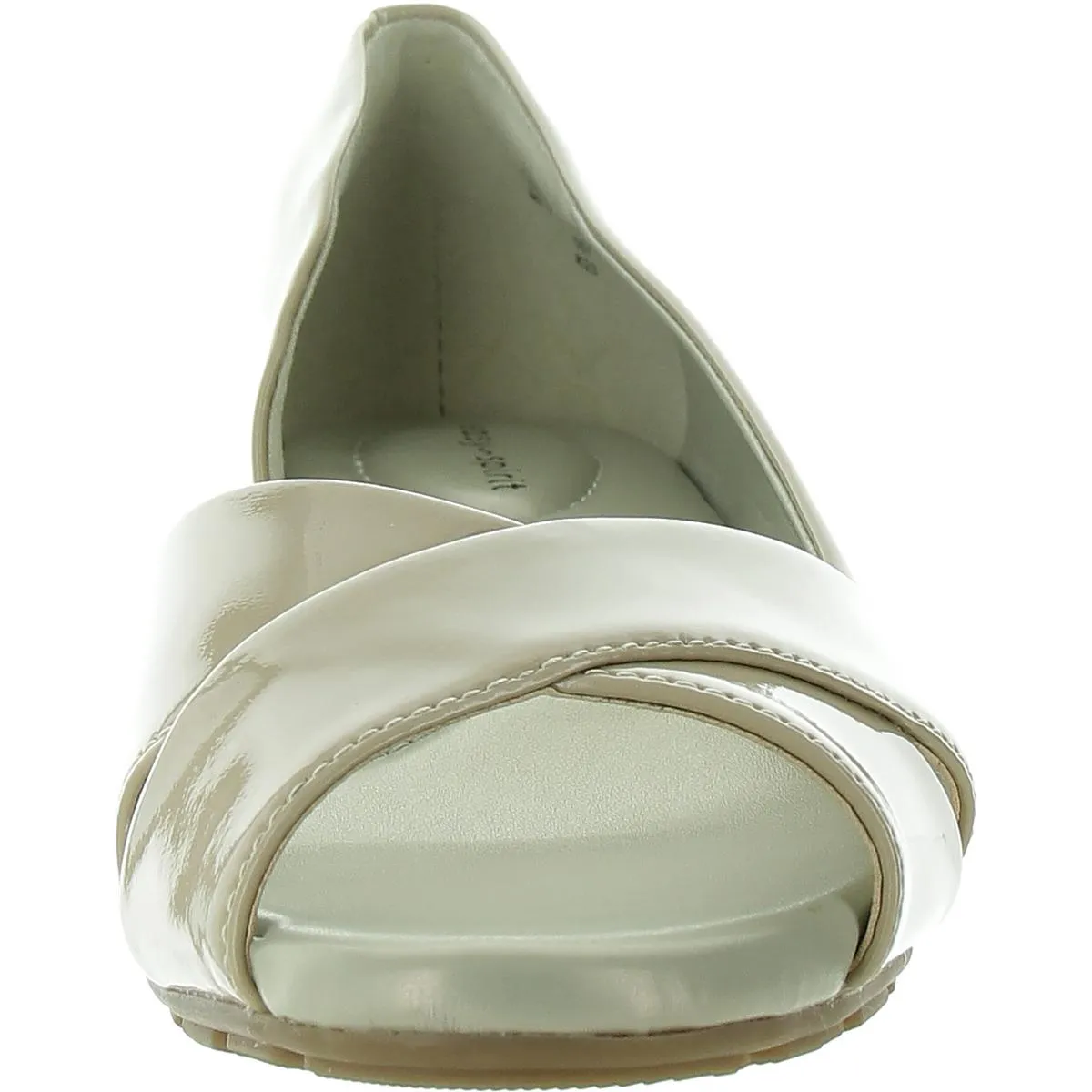 BERNIE Womens Leather Crisscross Straps Wedge Heels