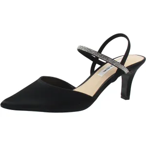 BHFO Womens Jeweled Leather Ankle Strap