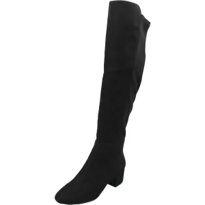 BHFO Womens Logo Manmade Knee-High Boots