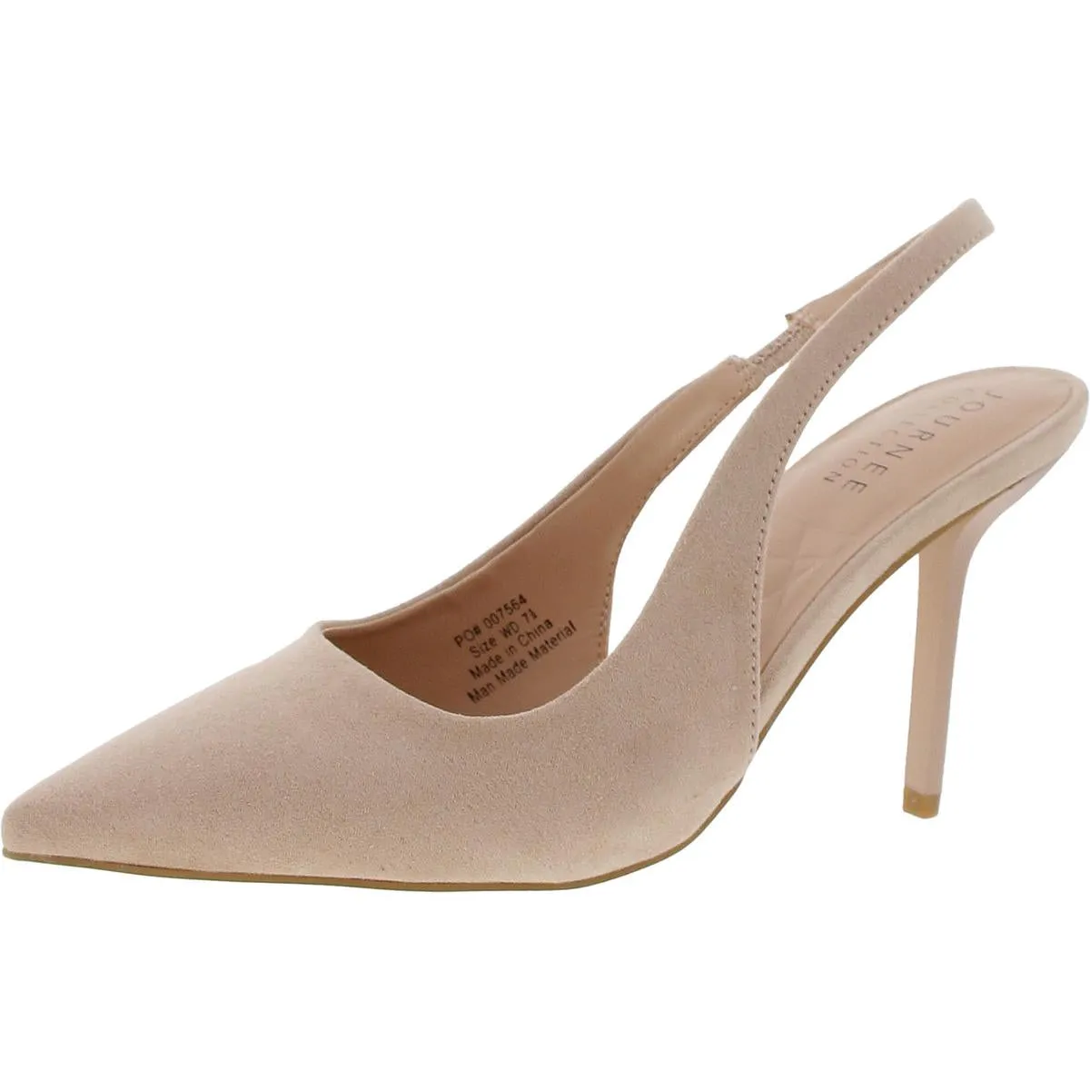 BHFO Womens Solid Manmade Slingback Heels