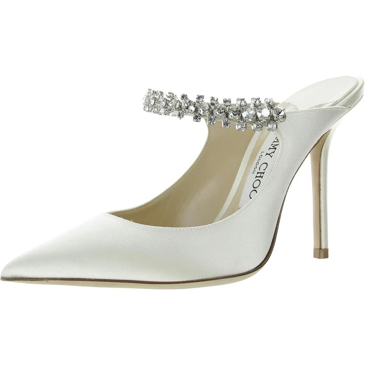 Bing 100 Womens Rhinestone Pointed Toe Mules