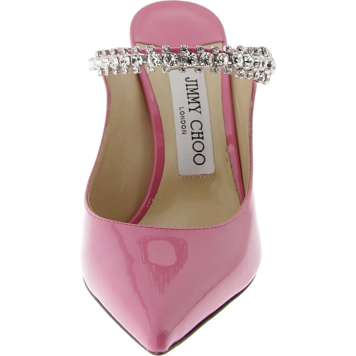 Bing 100 Womens Rhinestone Pointed Toe Mules