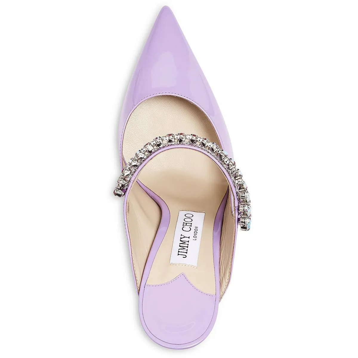 Bing 100 Womens Rhinestone Pointed Toe Mules
