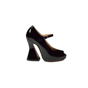 Black Patent Leather Mary Jane Pumps