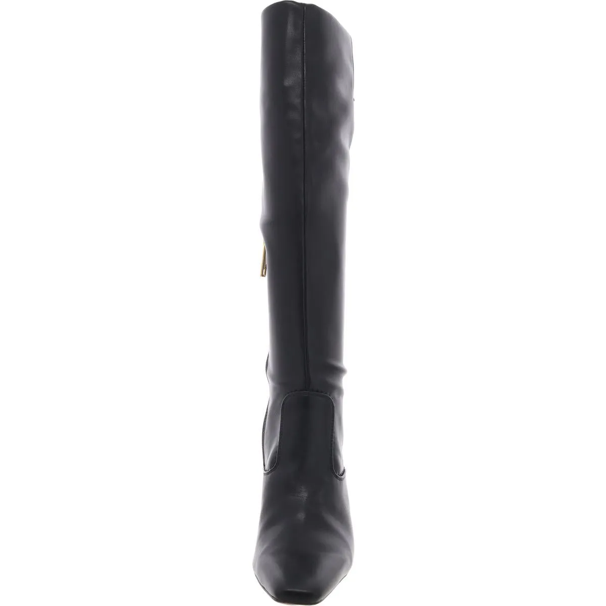 Bowman Womens Zipper Faux Leather Knee-High Boots