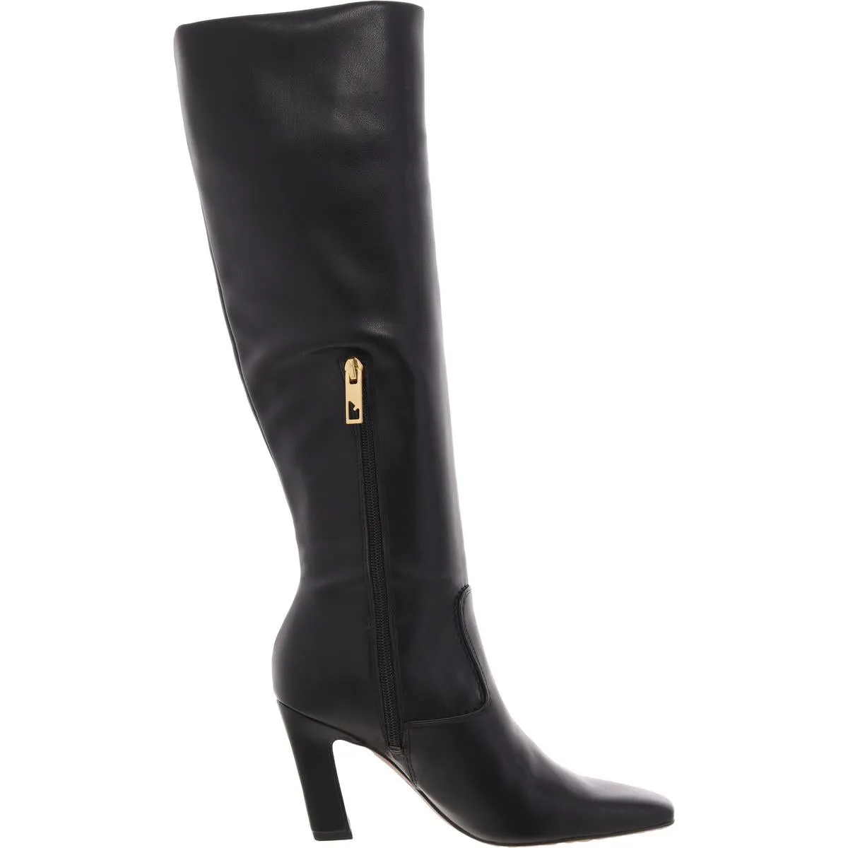 Bowman Womens Zipper Faux Leather Knee-High Boots