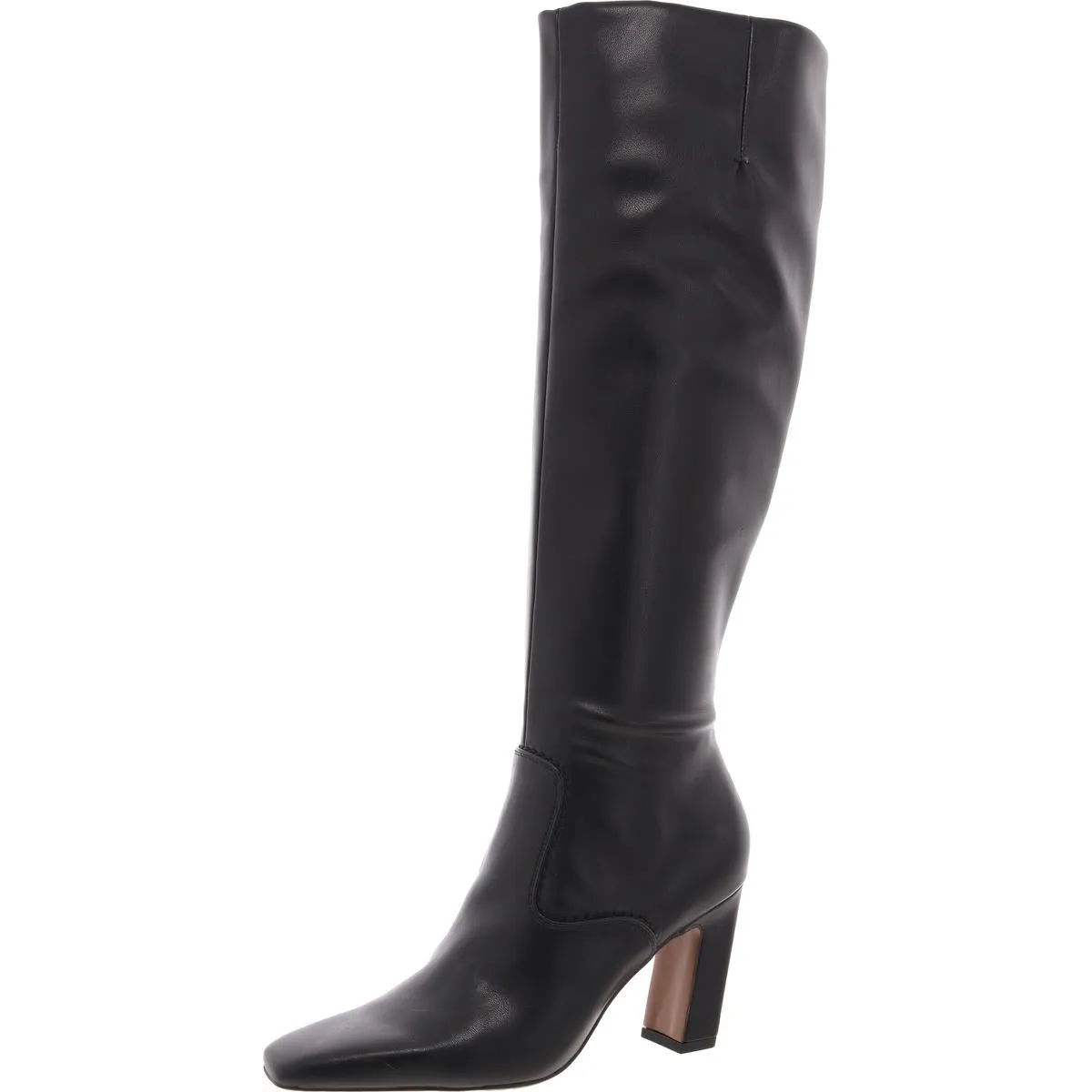 Bowman Womens Zipper Faux Leather Knee-High Boots