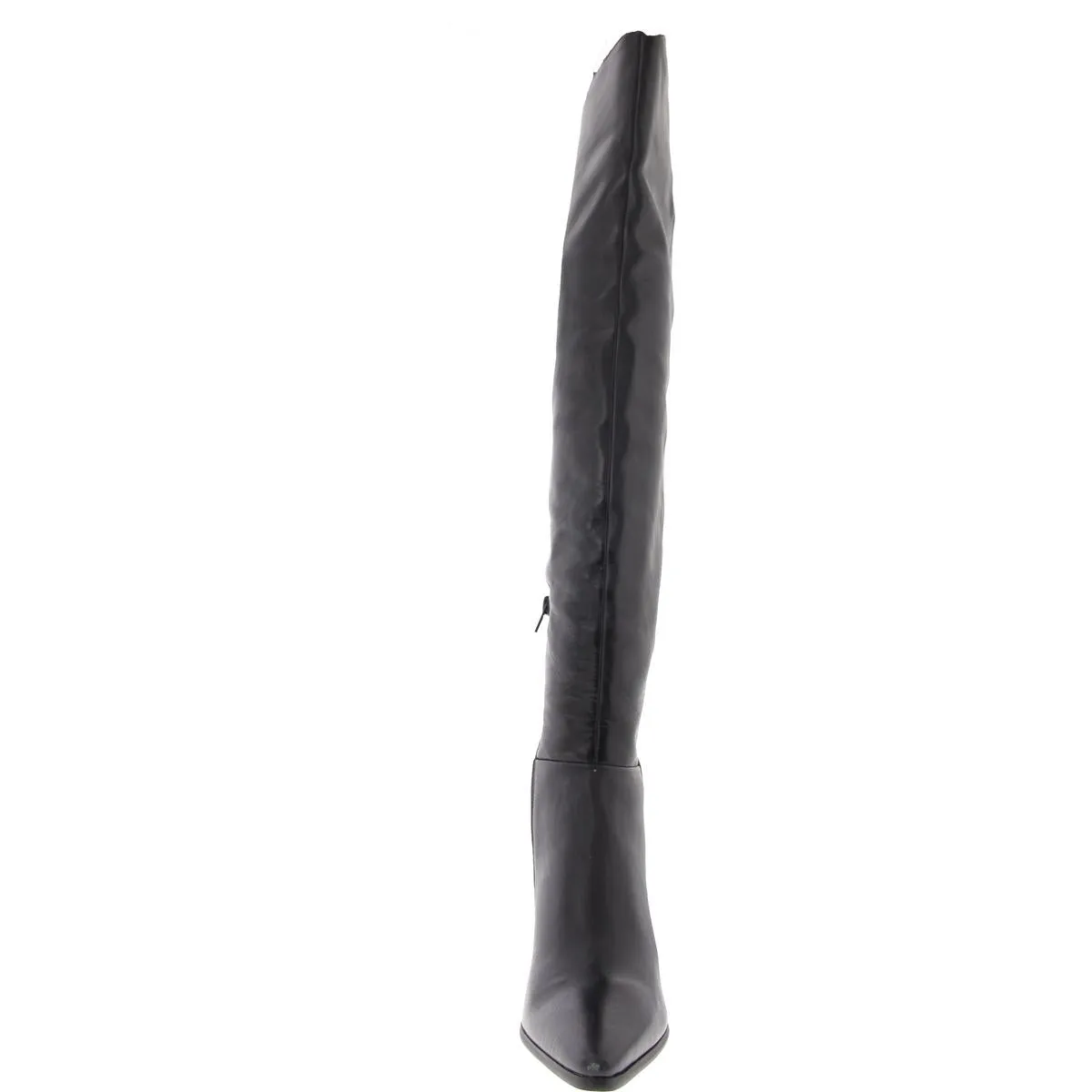 BRAMBLE Womens Zipper Leather Over-The-Knee Boots