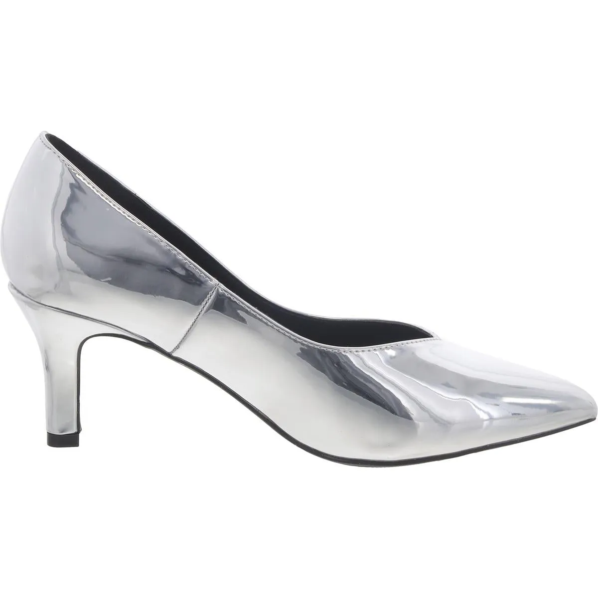Brianne Womens Metallic Pointed Toe Pumps