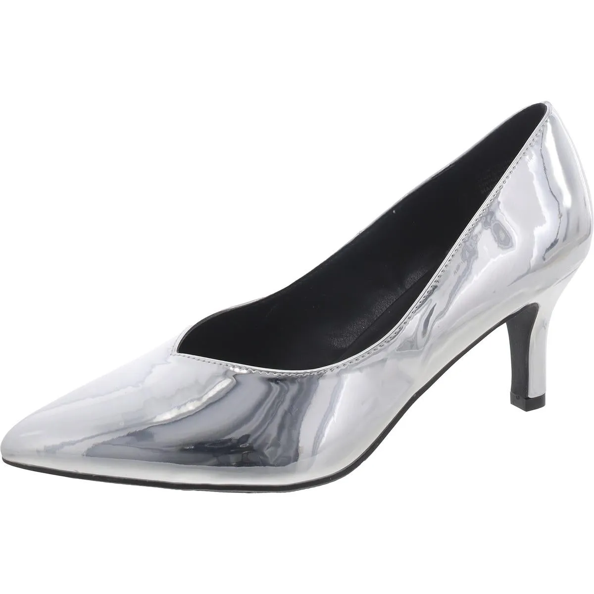 Brianne Womens Metallic Pointed Toe Pumps
