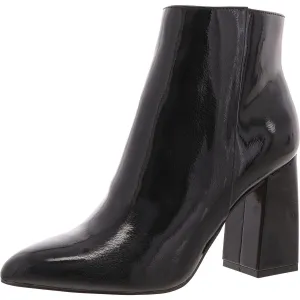 Briel Womens Block Heel Patent Ankle Boots