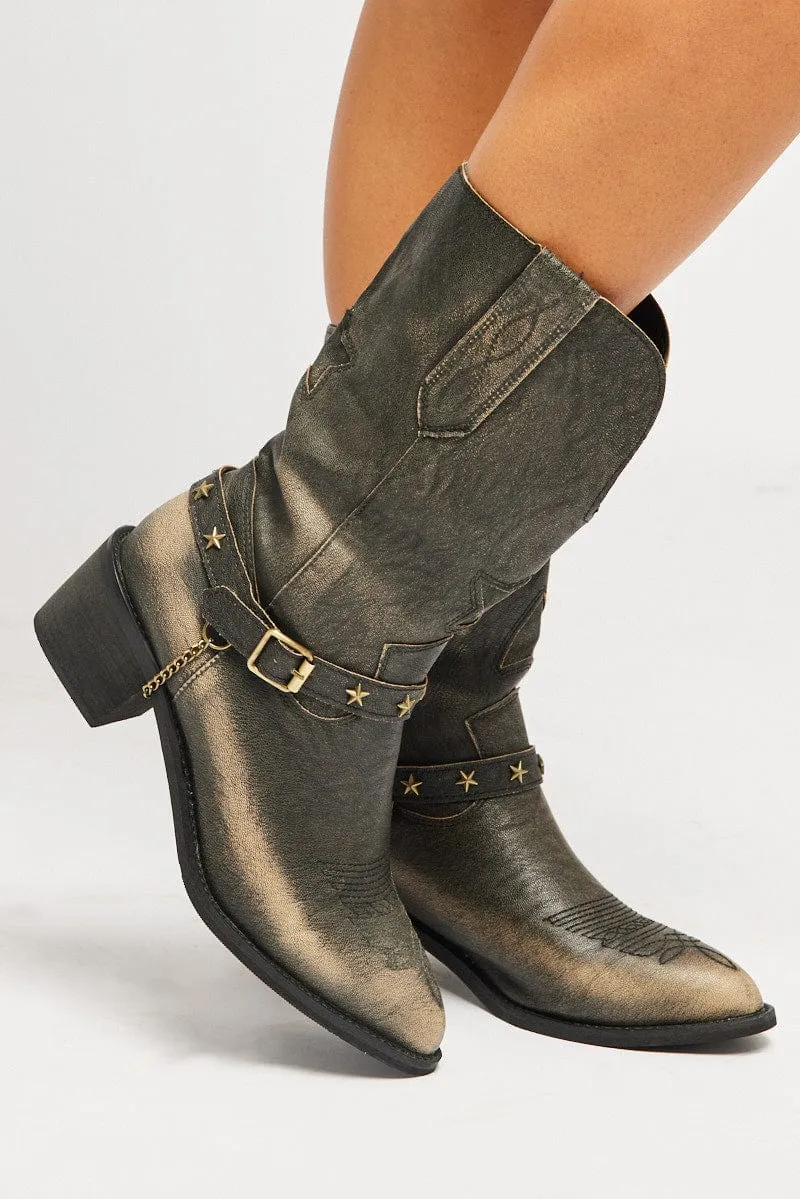 Brown Western Boots