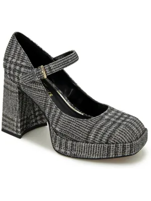 Brynne Womens Glitter Manmade Platform Heels