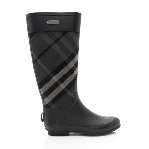 Burberry House Check Clemence Tall Rain Boots