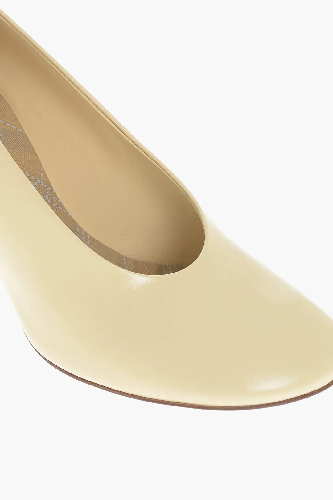 Burberry Leather Pumps With Covered Heel 9Cm