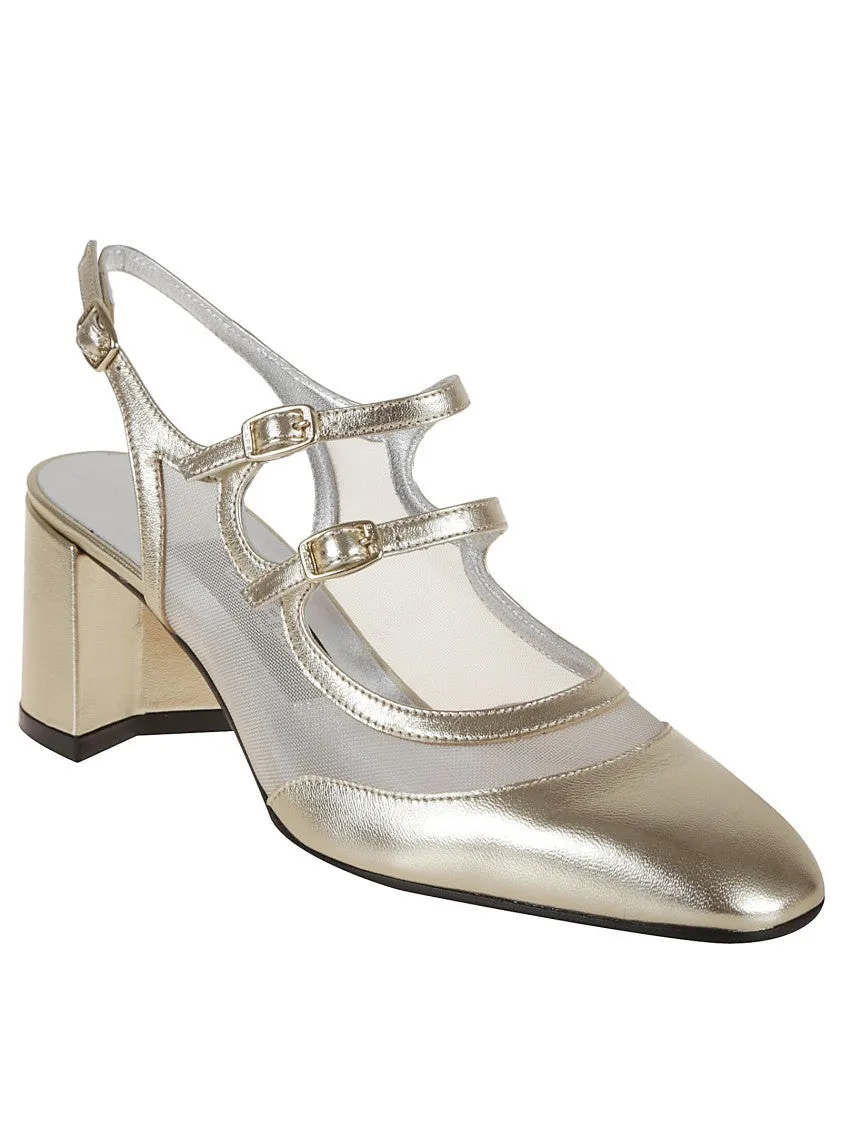 Calf Leather Slingback Shoes