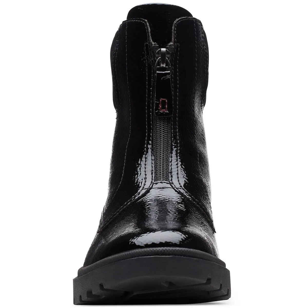Calla Zip Womens Leather Booties Ankle Boots
