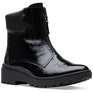 Calla Zip Womens Leather Booties Ankle Boots