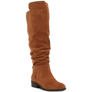 Calypso Womens Pull On Leather Over-The-Knee Boots
