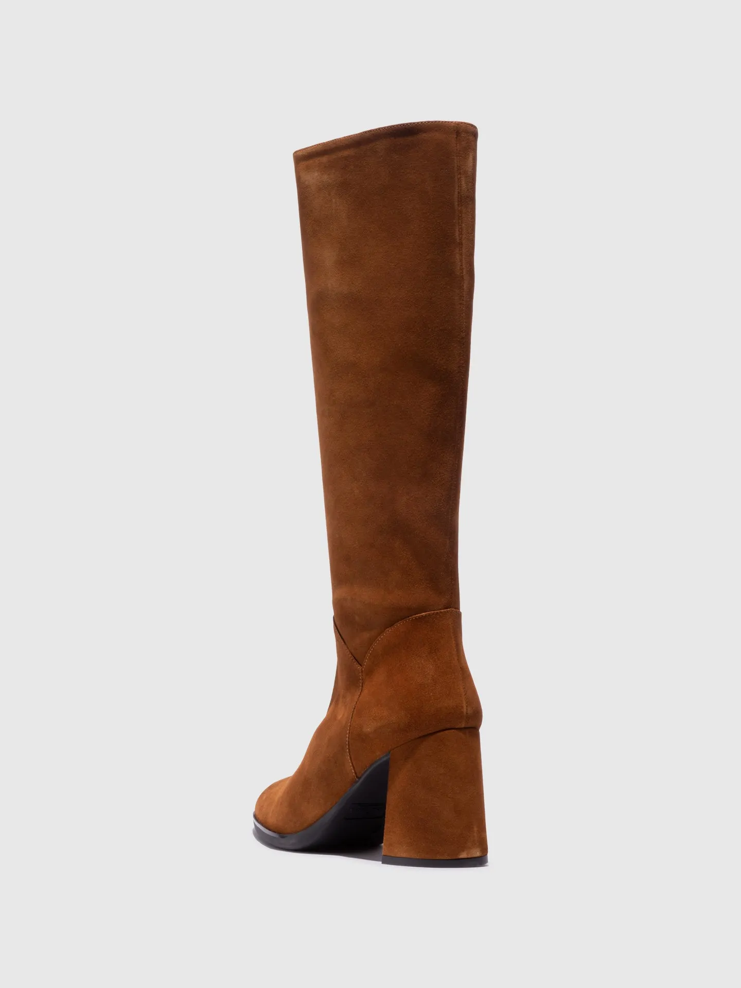 Camel Zip Up Boots