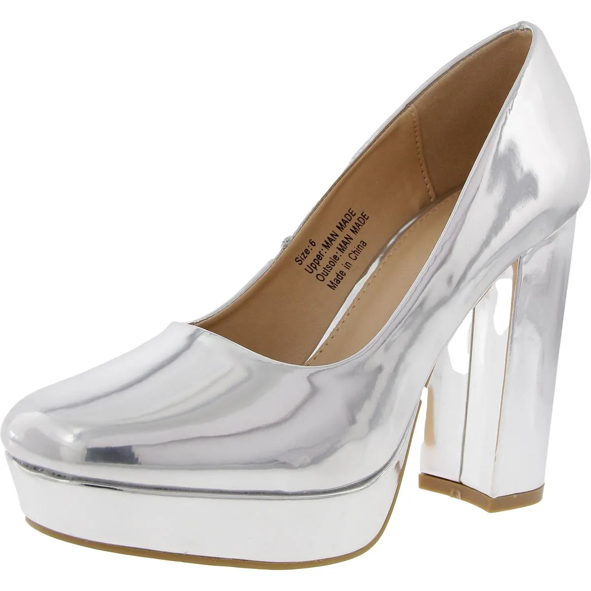 Camila Womens Block Heel Manmade Pumps