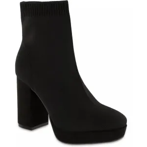 Candra Womens Knit Pull On Ankle Boots