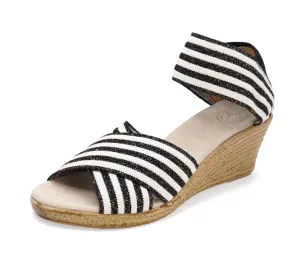 Cannon Sandal In Stargazer Black/white Stripe