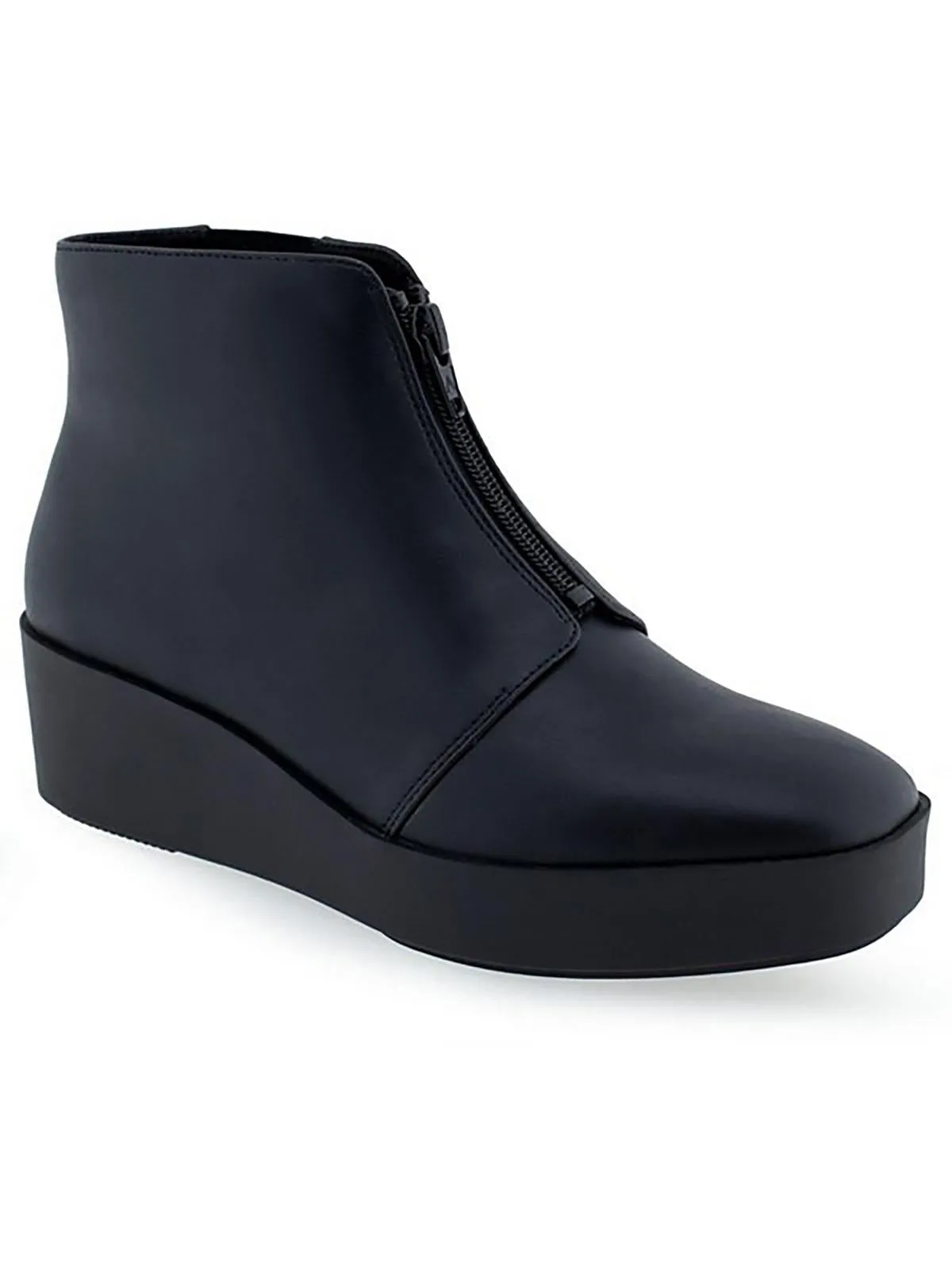 Carin Womens Faux Suede Zipper Ankle Boots