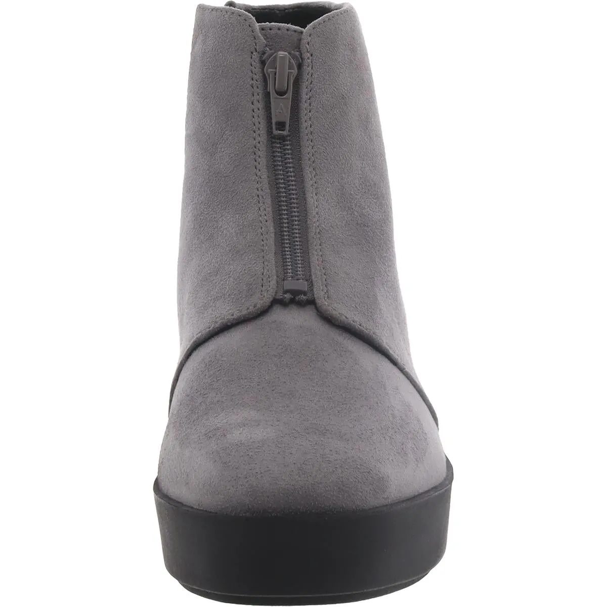 Carin Womens Faux Suede Zipper Ankle Boots