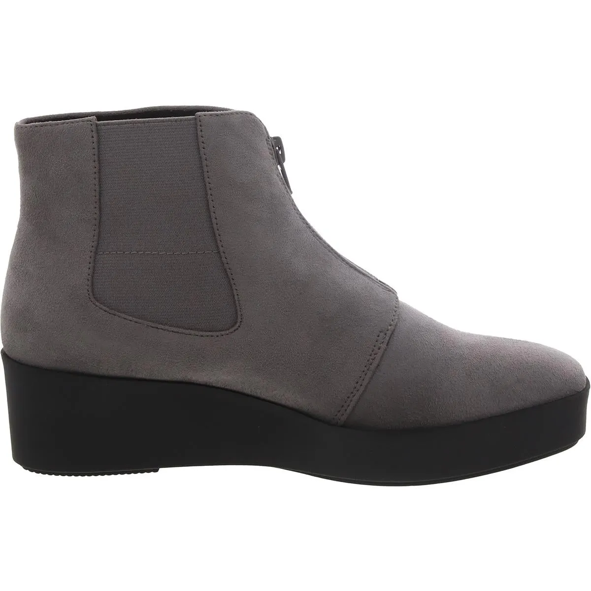 Carin Womens Faux Suede Zipper Ankle Boots