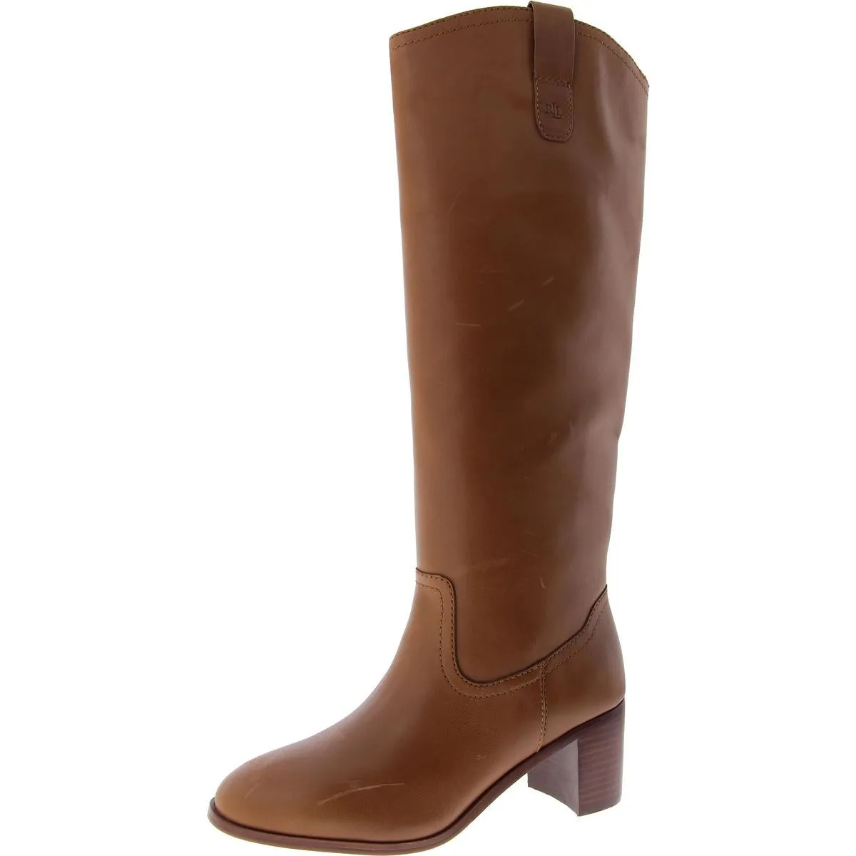 Carla Womens Leather Tall Knee-High Boots