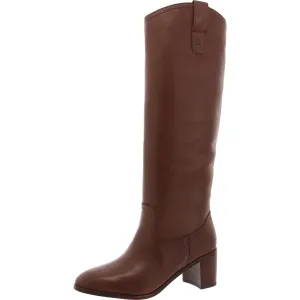 Carla Womens Leather Tall Knee-High Boots