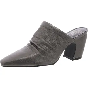 CARLIE Womens Leather Square Toe Mules