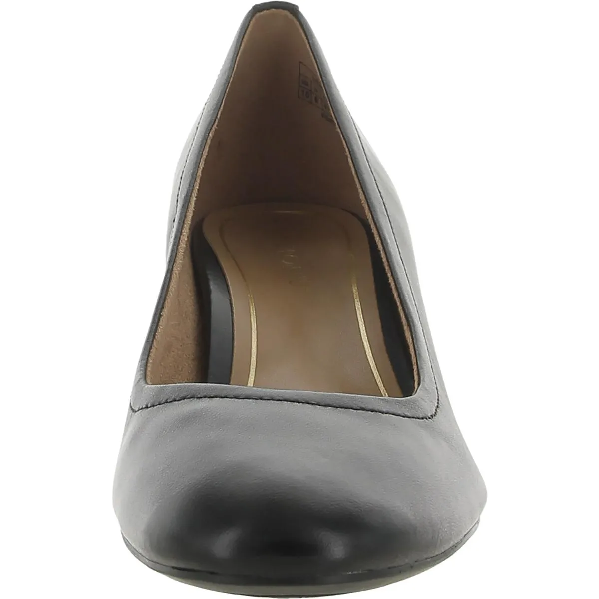 Carmel Womens Leather Slip On Pumps