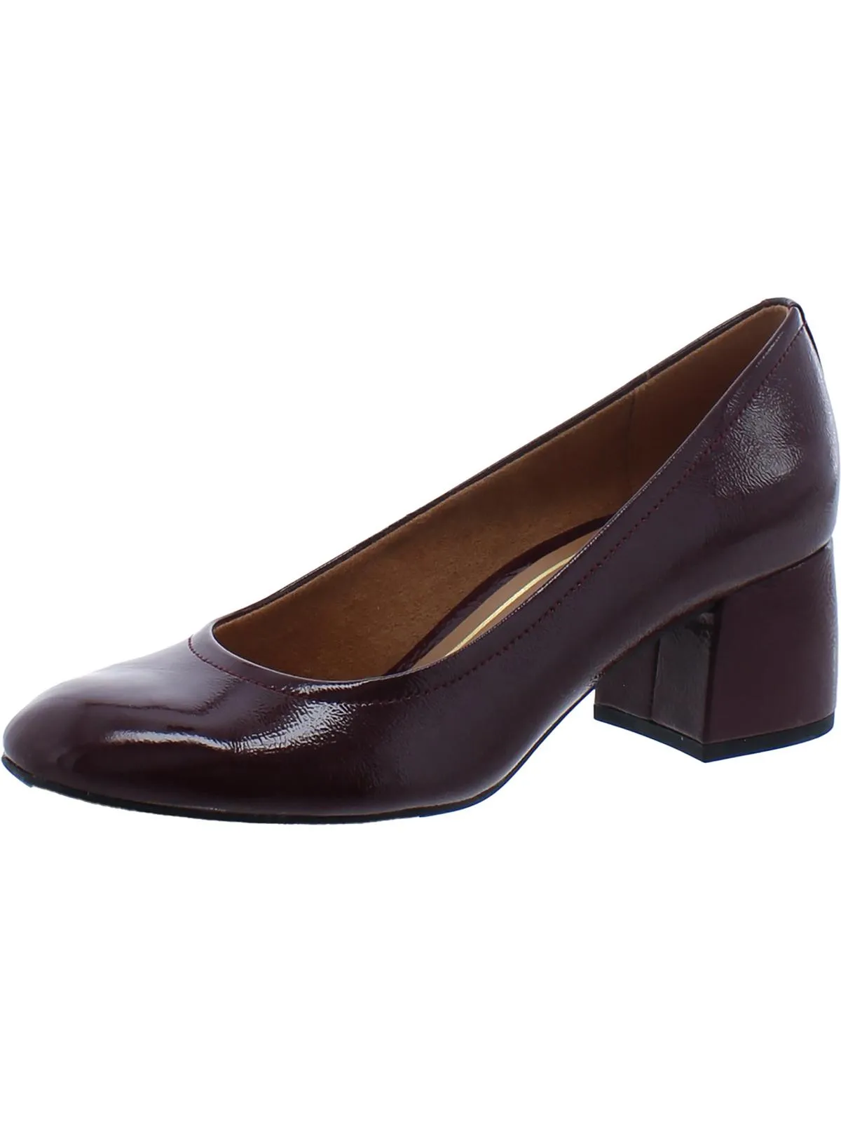 Carmel Womens Leather Slip On Pumps
