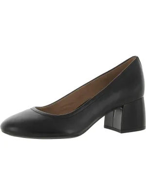 Carmel Womens Leather Slip On Pumps