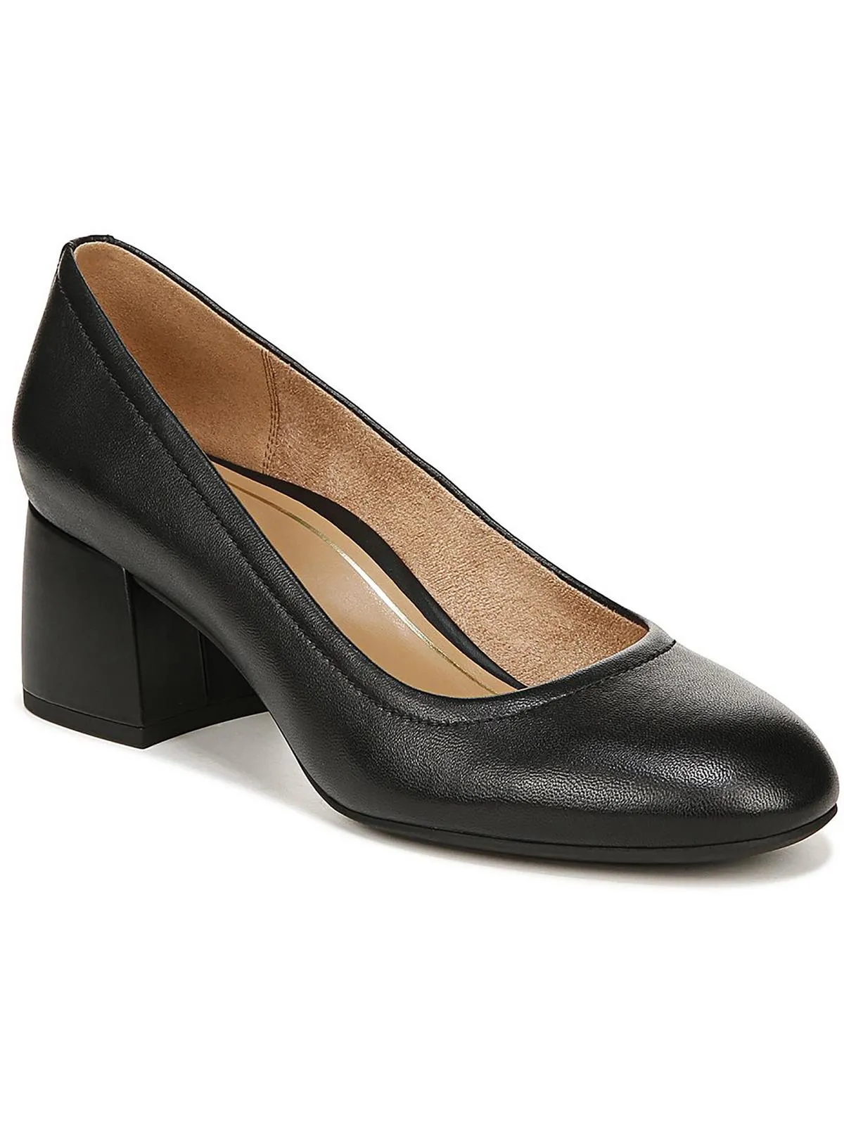 Carmel Womens Leather Slip On Pumps