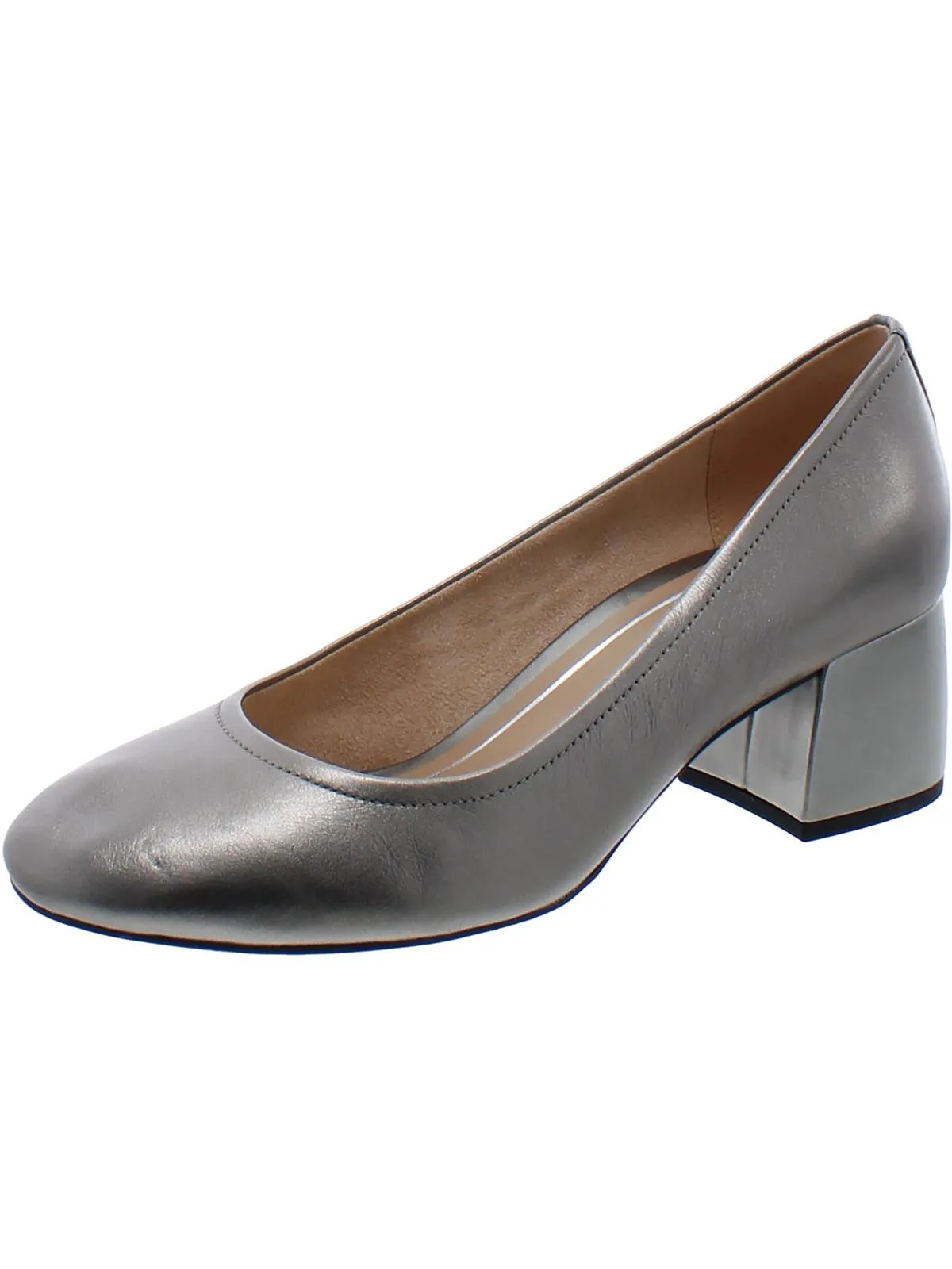 Carmel Womens Leather Slip On Pumps