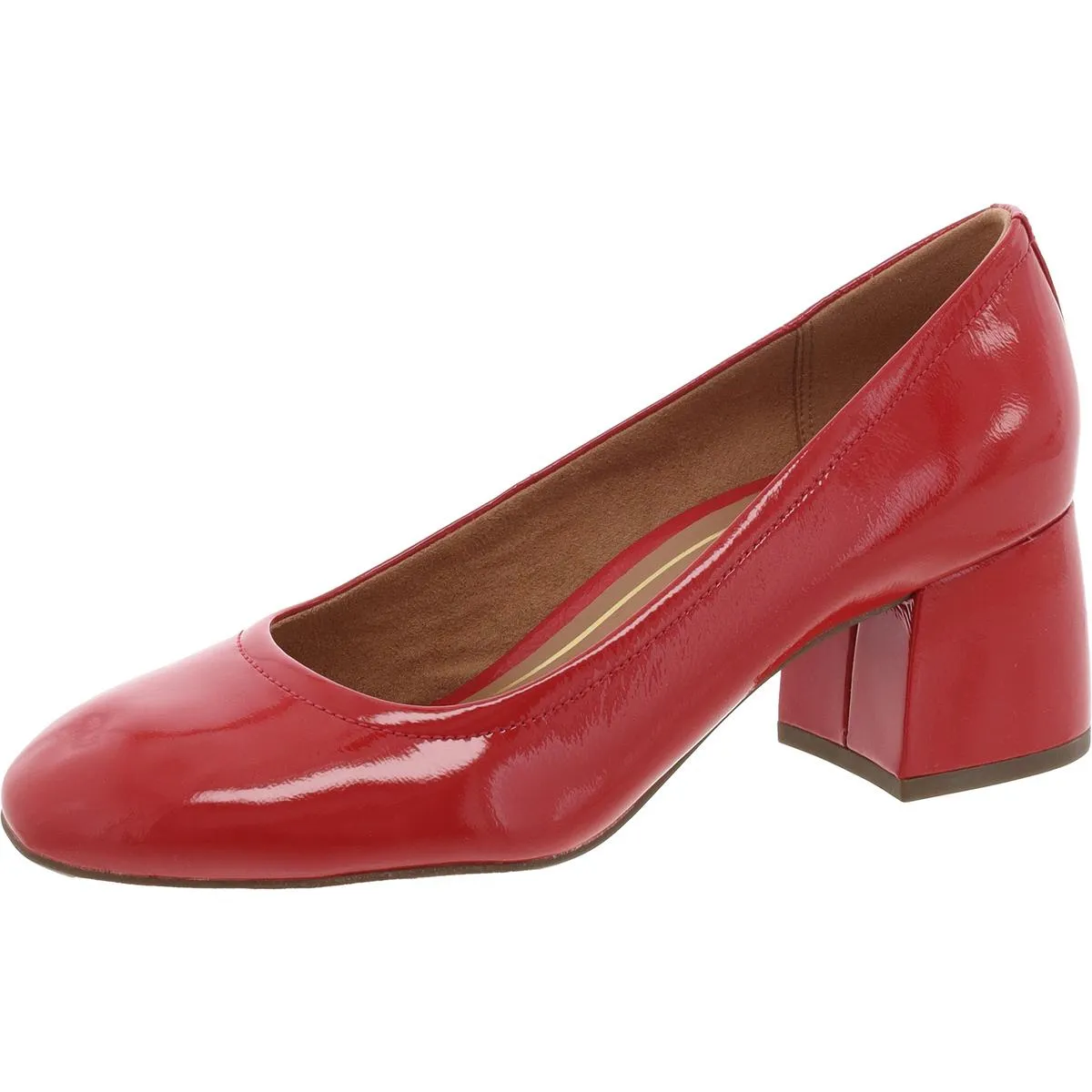 Carmel Womens Leather Slip On Pumps